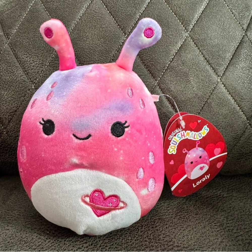 Squishmallows 5” Loraly the Pink Galaxy Tie Dye Alien NWT